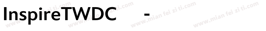 InspireTWDC 绿色下载字体转换